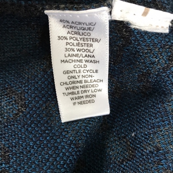 2/$25 LOFT Gray Cheetah Print Petite Sweater Dress Size XS - Picture 9 of 9